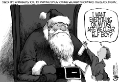 SPRAY SANTA by Cam Cardow