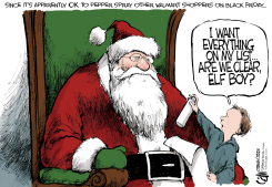 SPRAY SANTA  by Cam Cardow