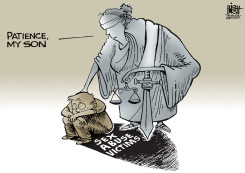 WAITING FOR JUSTICE,  by Randy Bish