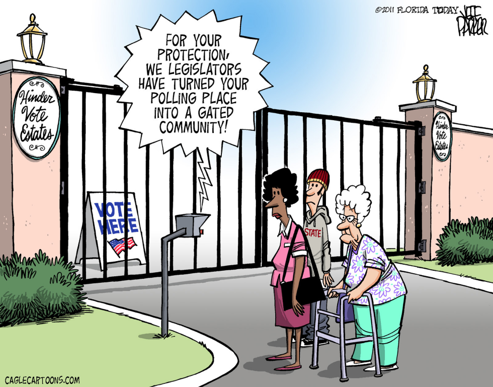  LESS EASY ACCESS TO VOTING by Parker