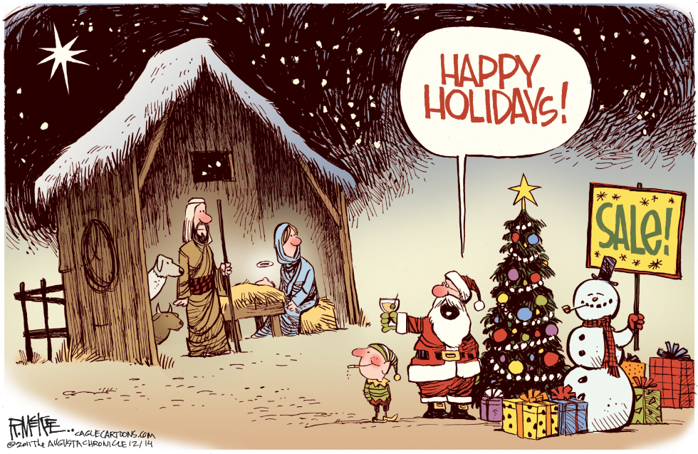  HAPPY HOLIDAYS by Rick McKee