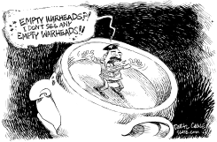 EMPTY WARHEAD by Daryl Cagle