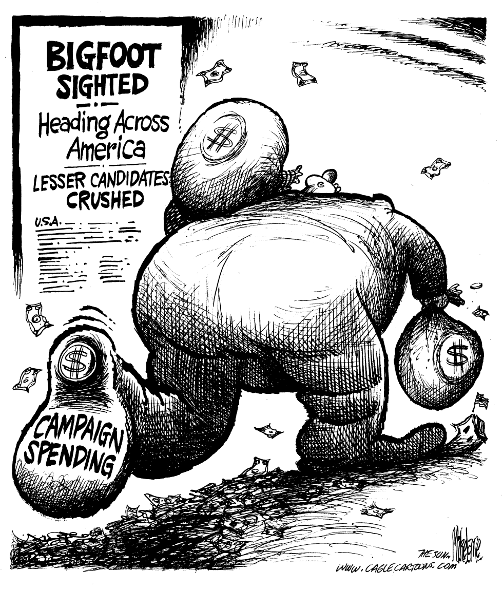  BIGFOOT CAMPAIGN SPENDING by Mike Lane