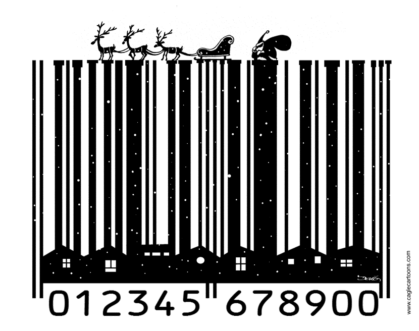 Santa goes shopping