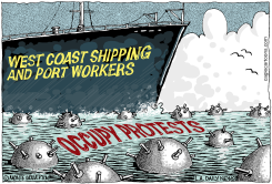 OCCUPY WEST COAST PORTS  by Monte Wolverton