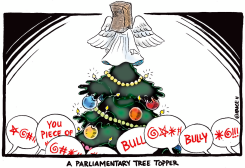 A PARLIAMENTARY TREE TOPPER by Ingrid Rice