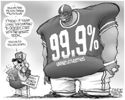 OCCUPY NCAA BW by John Cole