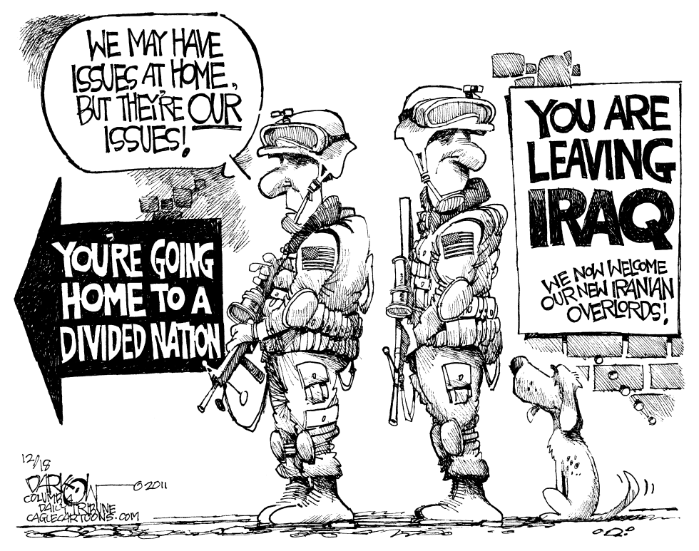  LEAVING IRAQ by John Darkow