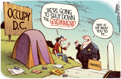 GOVERNMENT SHUTDOWN  by Rick McKee