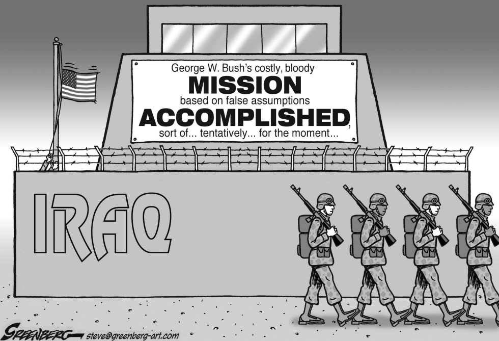Iraq end bw