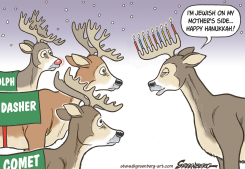 HANUKKAH DEER by Steve Greenberg