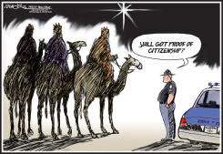 THREE WISE MEN AND A COP by J.D. Crowe