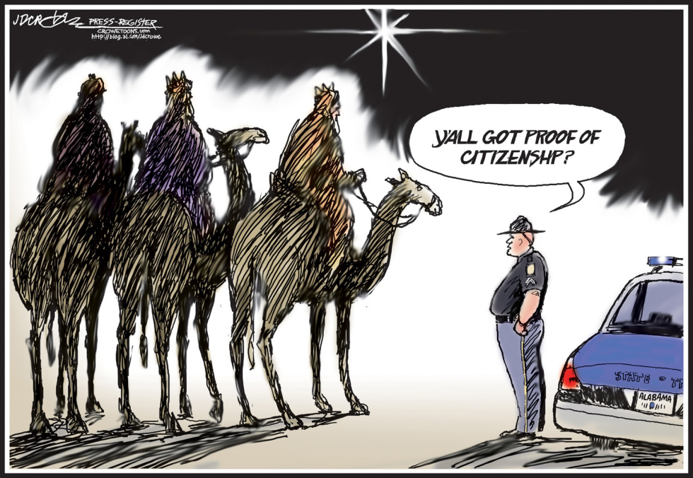 Three wise men and a cop