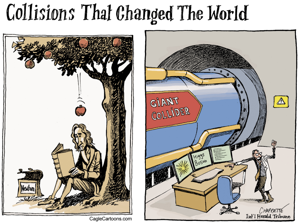  HIGGS BOSON FINALLY FOUND  by Patrick Chappatte