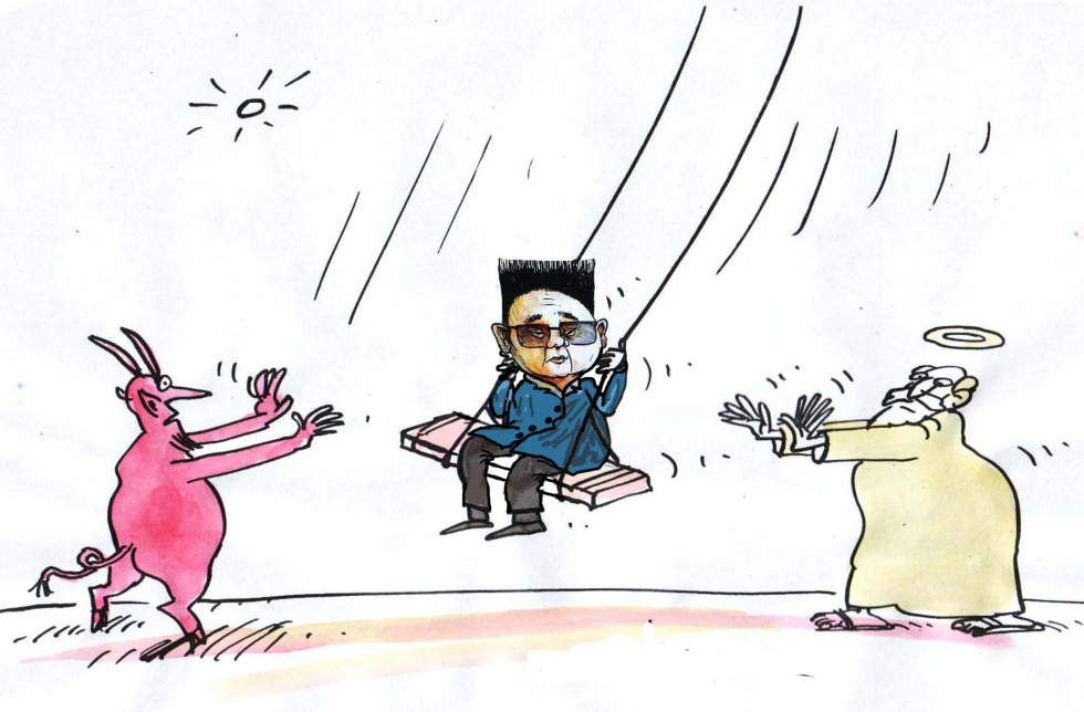  KIM JONG IL STUCK by Pavel Constantin