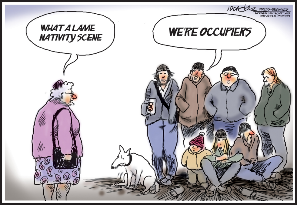 Lame Nativity scene