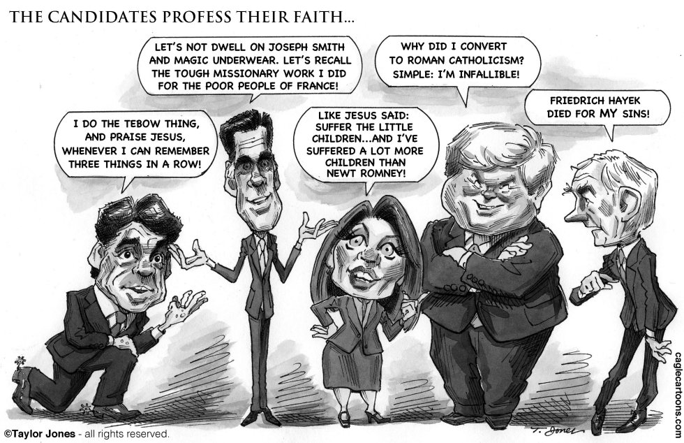 Candidates profess their faith