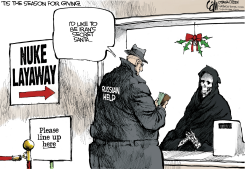 SECRET SANTA  by Cam Cardow