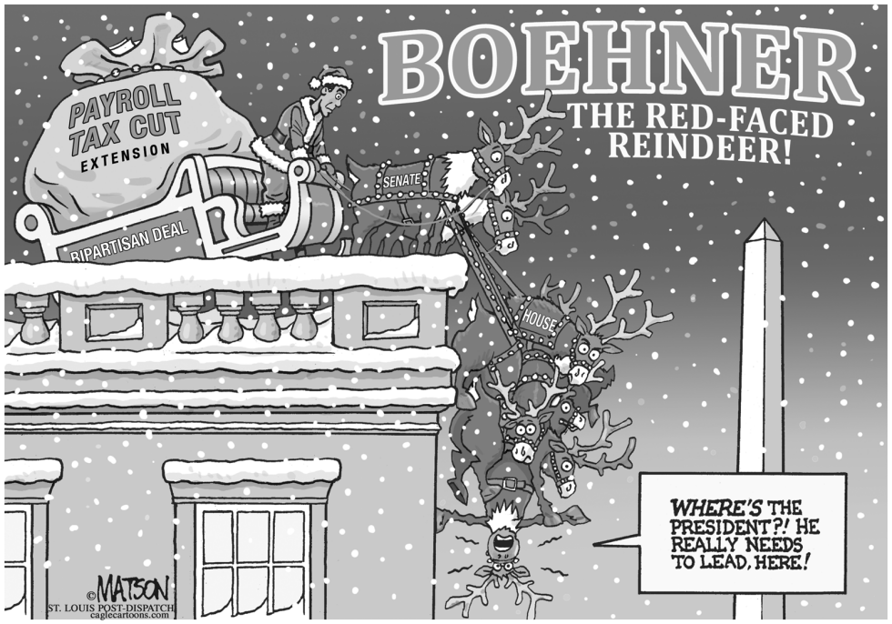  BOEHNER THE RED-FACED REINDEER by RJ Matson