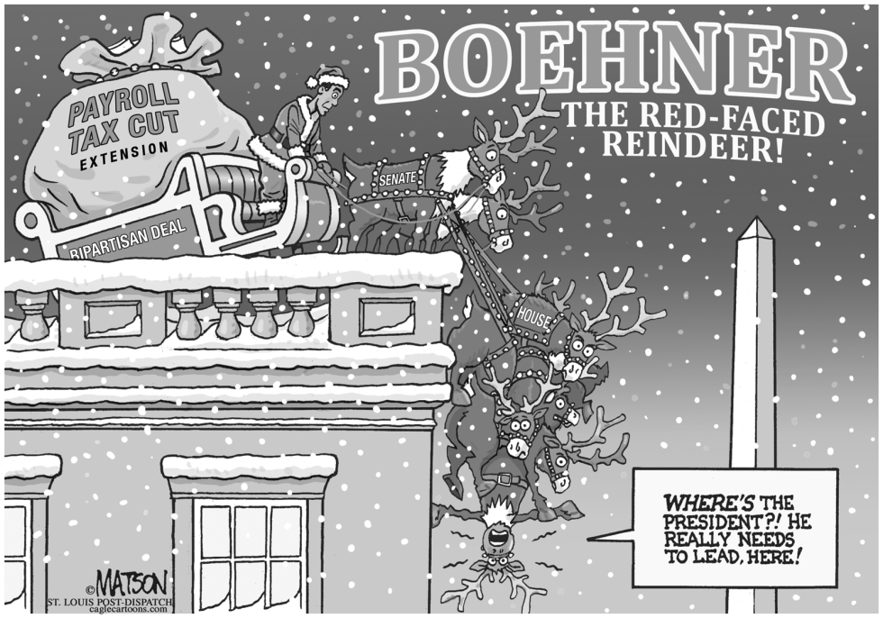 Boehner The Red-Faced Reindeer