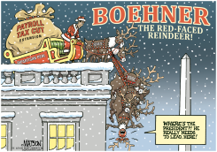BOEHNER THE RED-FACED REINDEER by R.J. Matson