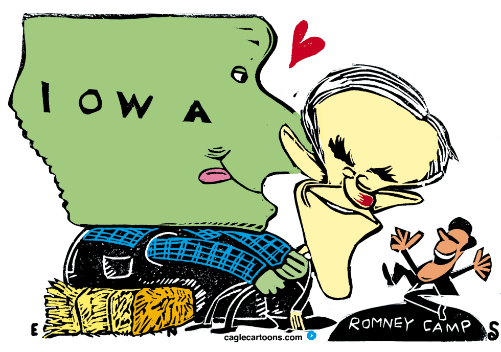 Ron Paul Leads In Iowa Polls COLOR