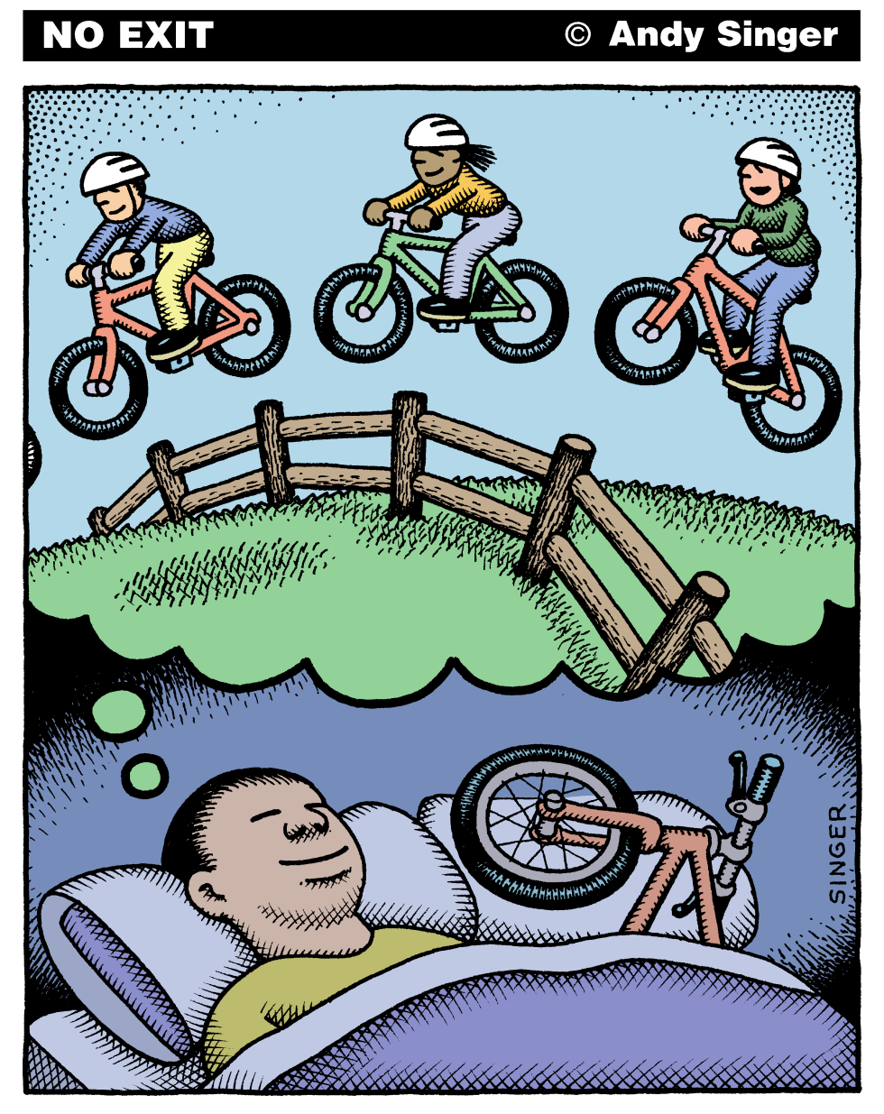 Bike Dreams Color version