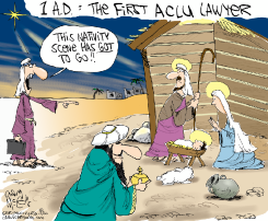 MERRY CHRISTMAS ACLU  by Gary McCoy