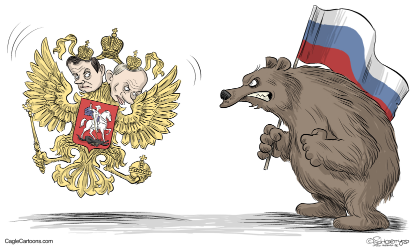 Putin and Medvedev