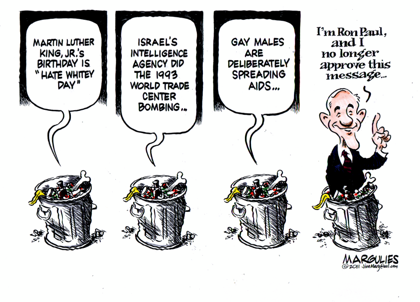 Ron Pauls racist newsletters color