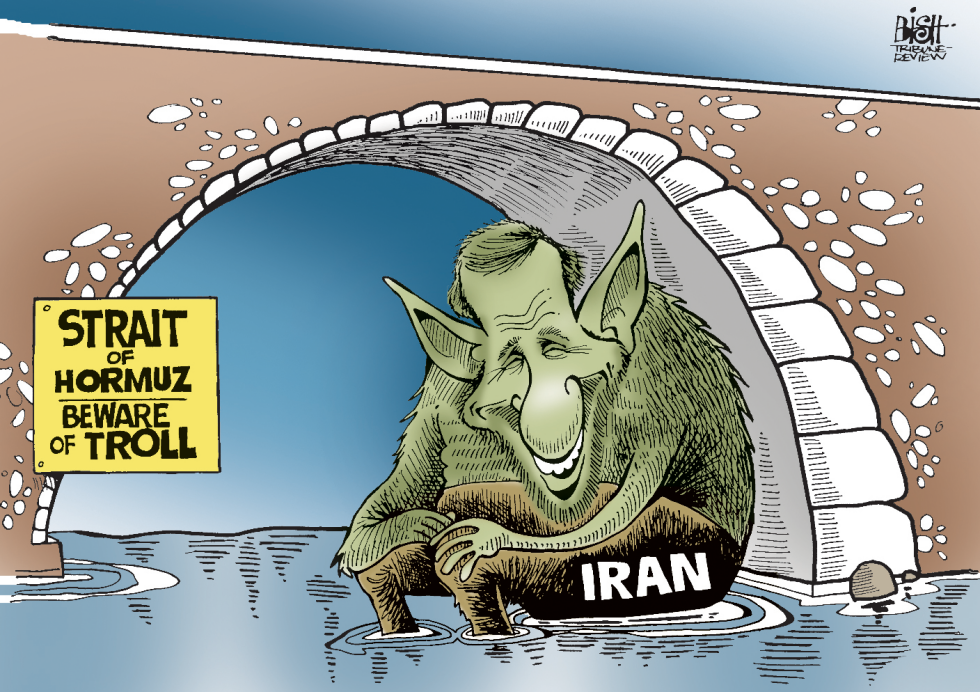 THE THREATENING TROLL OF IRAN, COLOR