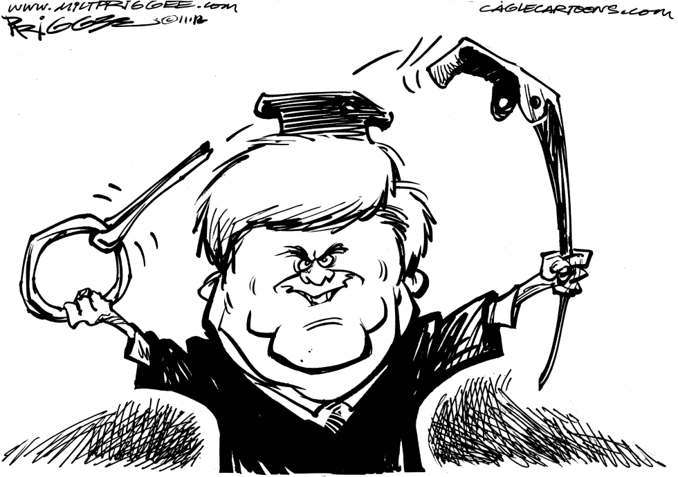  GINGRICH GRENADE by Milt Priggee