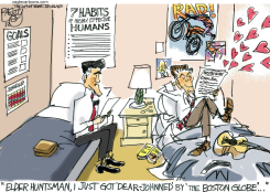 ELDERS ROMNEY AND HUNTSMAN  by Pat Bagley