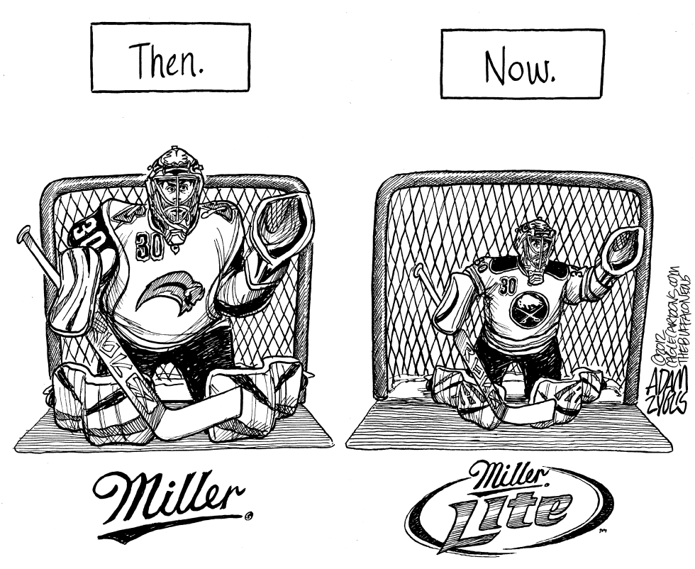  BUFFALO SABRES - MILLER TIME by Adam Zyglis