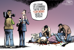 TEBOW MANIA  by Nate Beeler