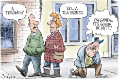 TEBOWING by Joe Heller