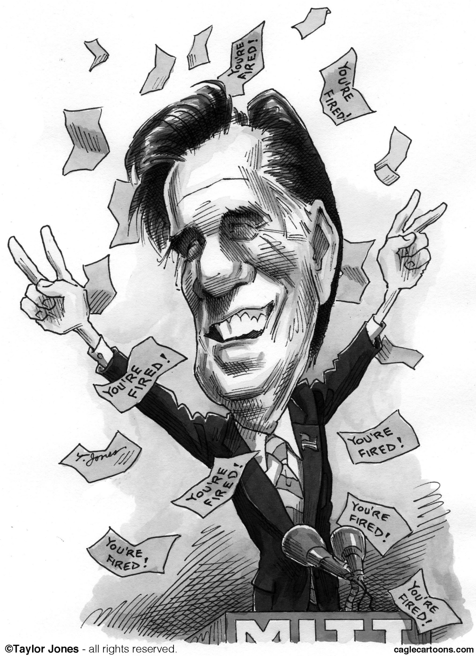  MITT CELEBRATES by Taylor Jones