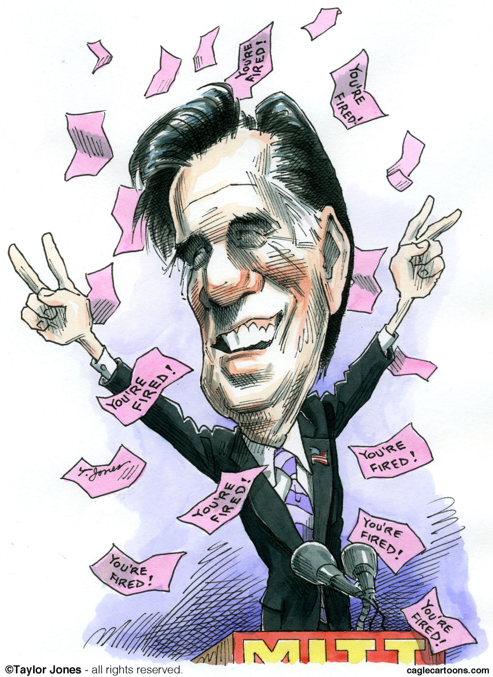 Mitt celebrates - COLOR