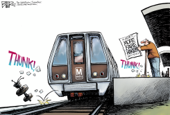 LOCAL DC - METRO FARE HIKE  by Nate Beeler