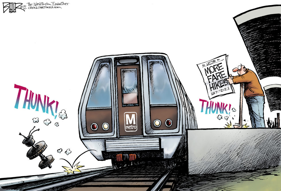  LOCAL DC - METRO FARE HIKE by Nate Beeler