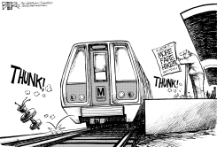 LOCAL DC - METRO FARE HIKE by Nate Beeler
