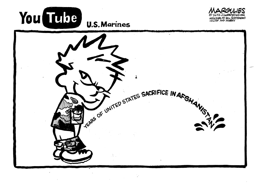 Marines urinating on Taliban