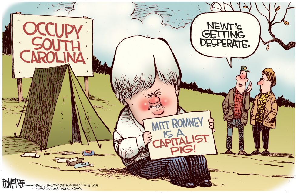  NEWT OCCUPIES SC by Rick McKee