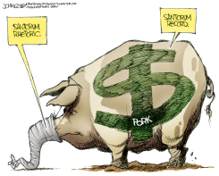 SANTORUM AND PORK  by John Cole