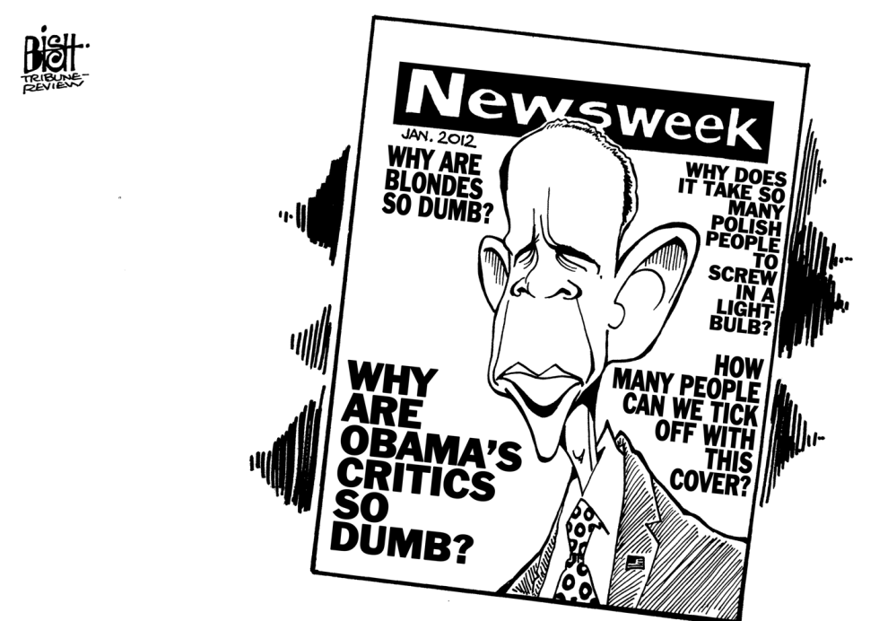 NEWSWEEK COVER, B/W