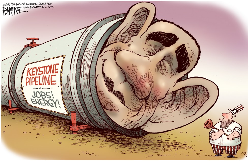  KEYSTONE CLOGGED by Rick McKee