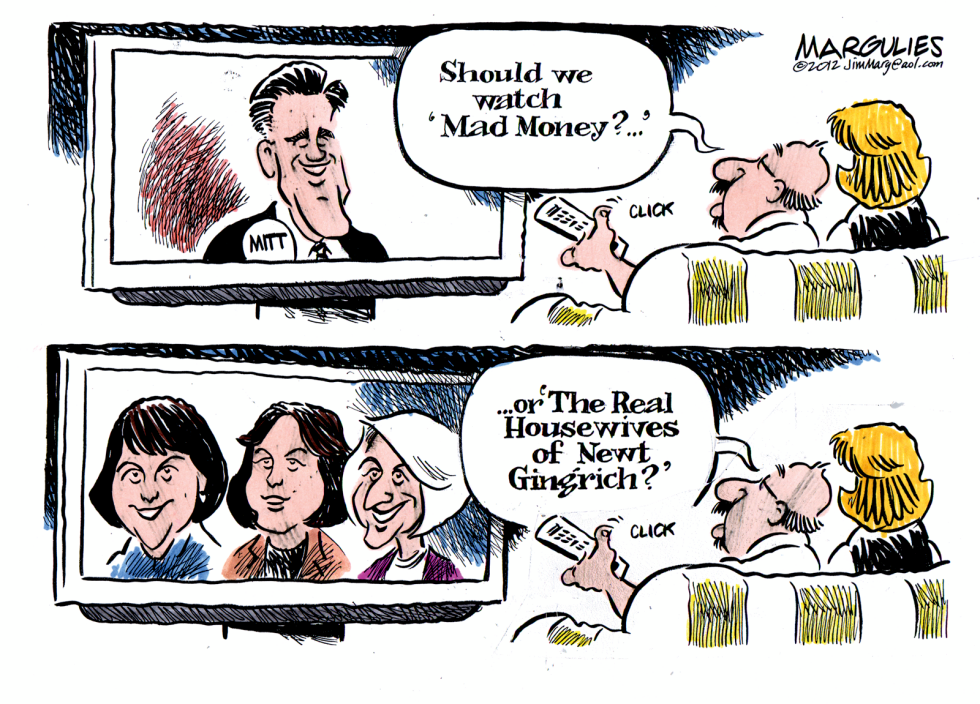 Mitts wealth and Newts wives
