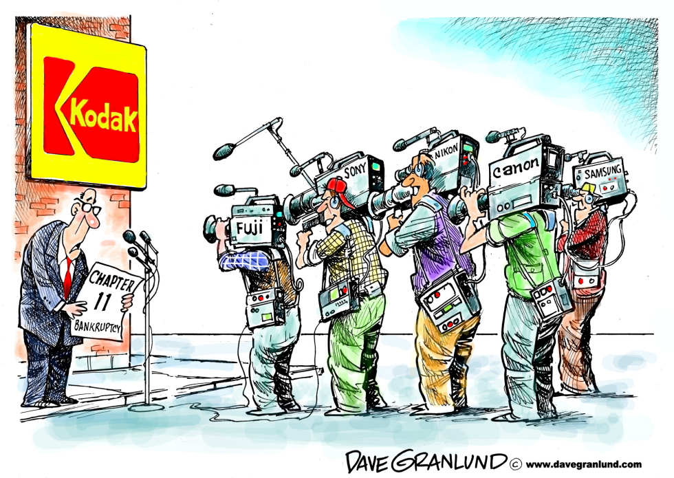  KODAK BANKRUPTCY by Dave Granlund