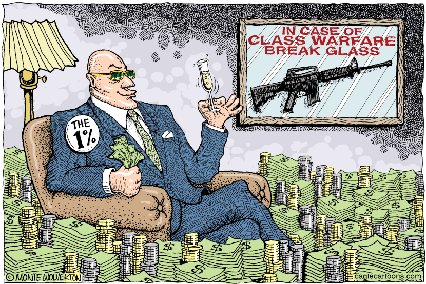 in case of class warfare    COLOR