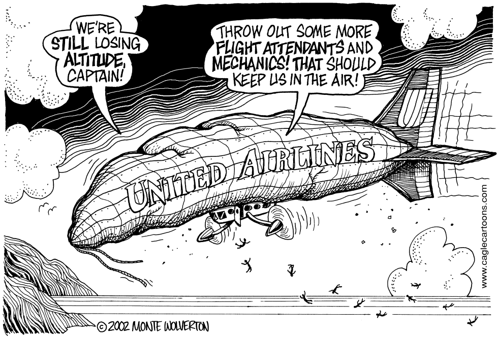  UNITED AIRLINES TROUBLE by Wolverton